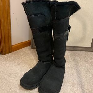 Tall/Over the Knee Ugg Boots with Leather Bows